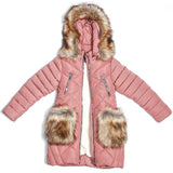 Youth Girls Warm Winter Dark Pink Jacket 12 - 13 years - Just Be Special