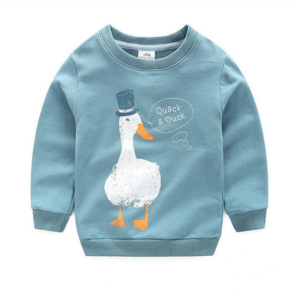 Toddler Boys Cotton Duck Design Sweatshirt 5-6 / 6-7 / 7-8 years - Just Be Special